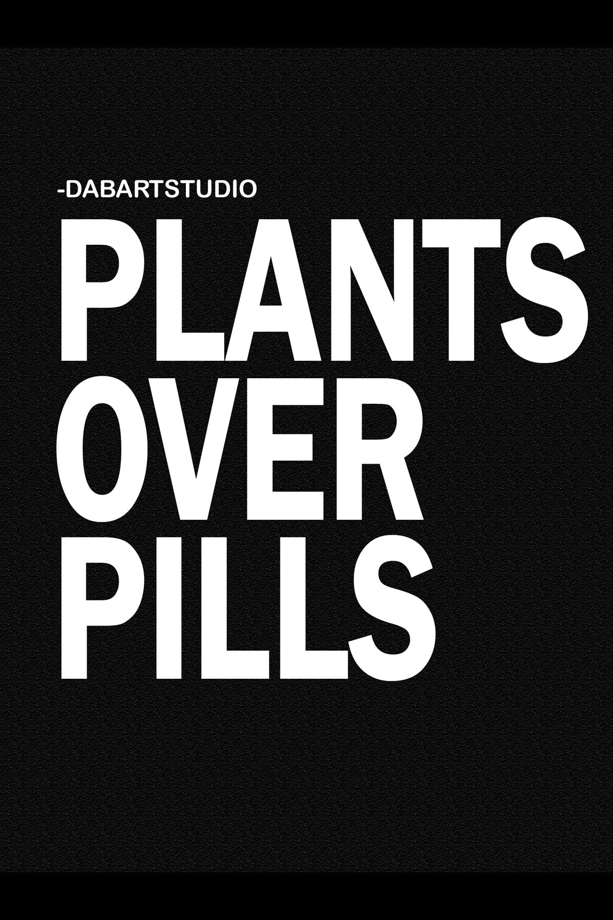 Plants Over Pills Black T-shirt For Women