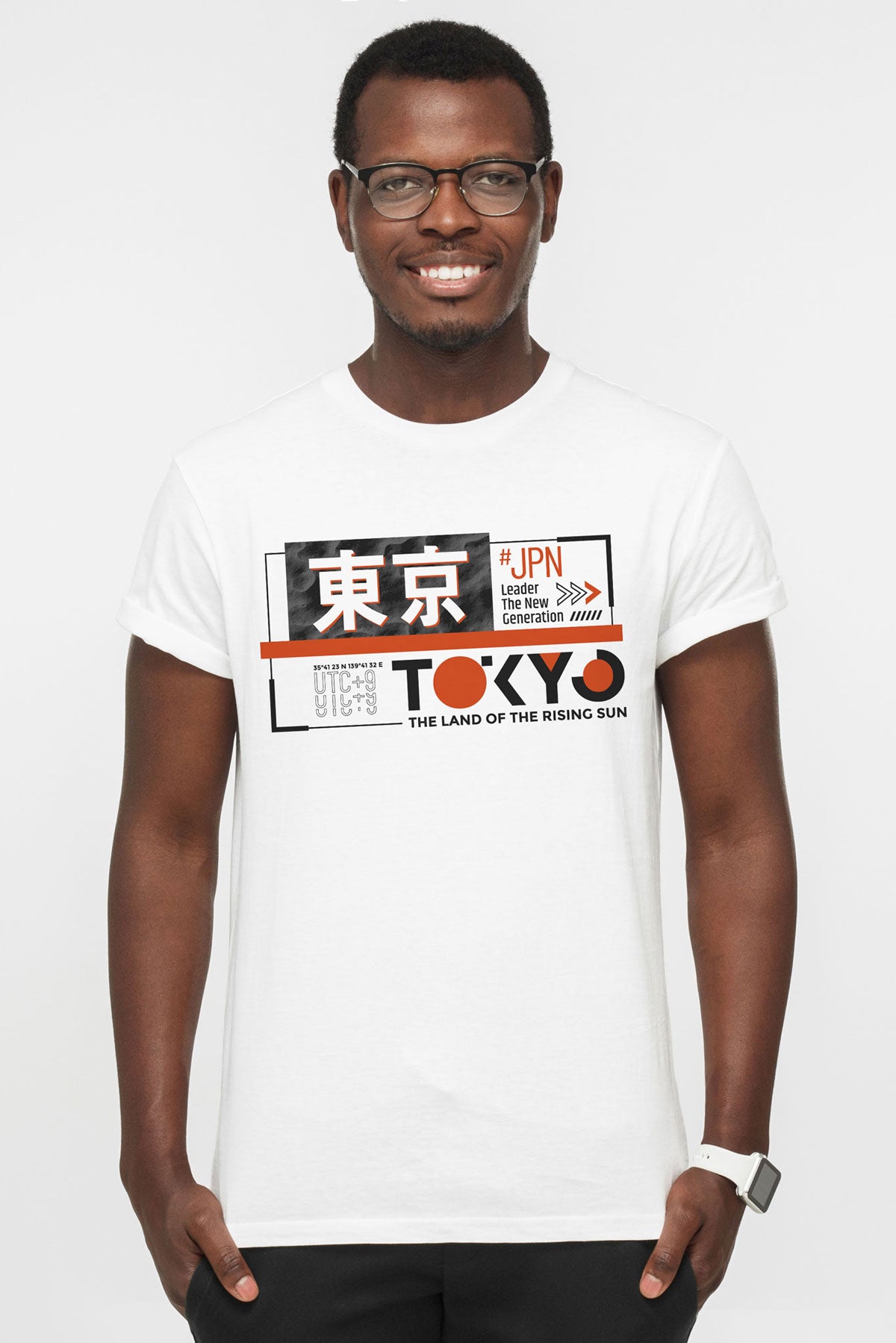 Tokyo The Land Of The Rising Sun Graphic Art Half Sleeve T-shirt For Men