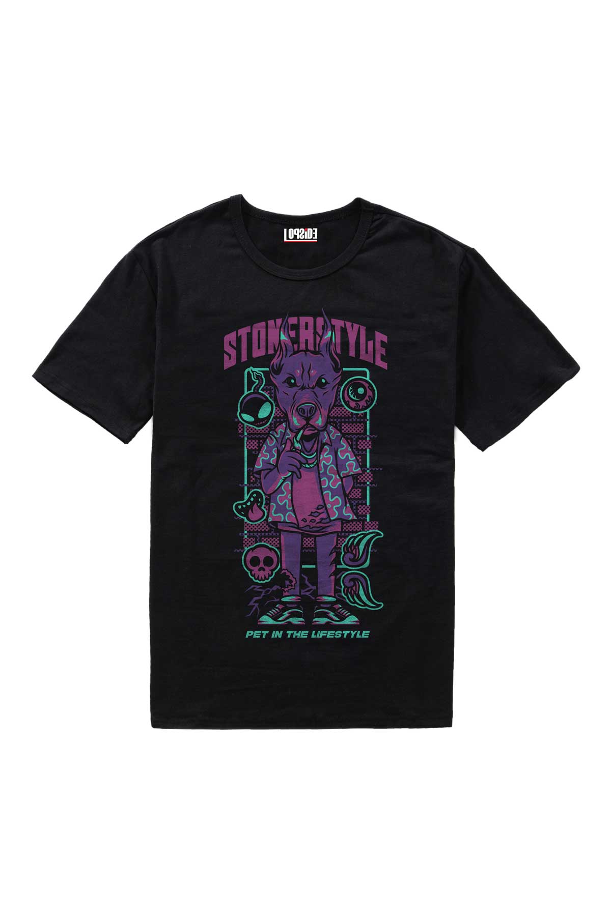 Stonerstyle Dobermann Holiday Art Half Sleeve Oversized Unisex T-shirt