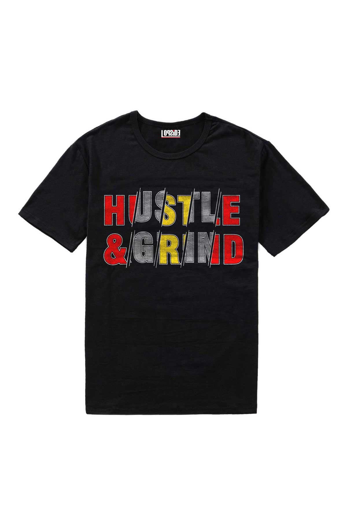 Hustle & Grind Slogan Graphic Art Half Sleeve Oversized Unisex T-shirt