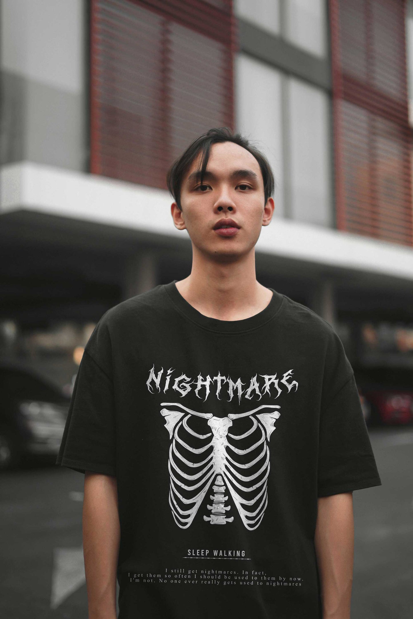 Nightmare Sleep Walking Streetwear Urban Style Oversized T-shirt For Men