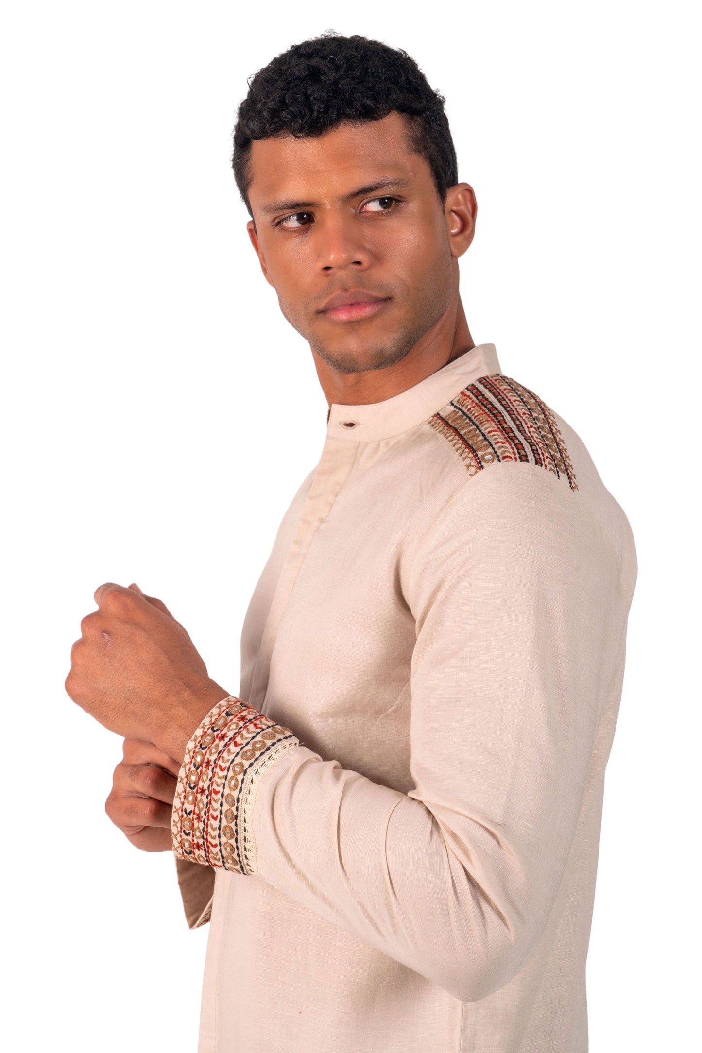 Henry Men's Mirror Embroidered Shirt