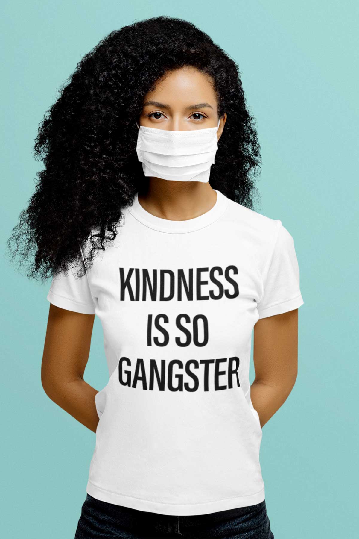 Kindness Is So Gangster Printed T-shirt For Women