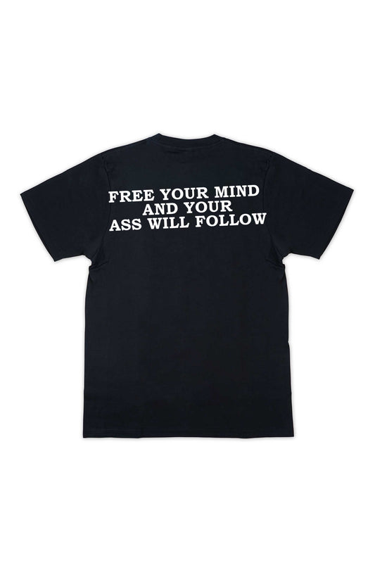 Live Fast Pet Dogs Printed Black T-shirt For Men