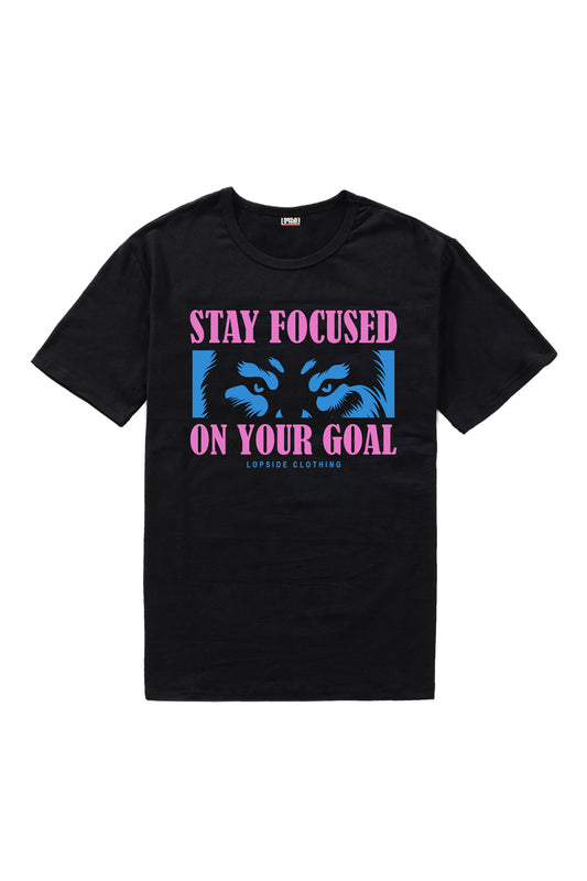 Stay Focused On Your Goal Streetwear Art Oversized T-shirt