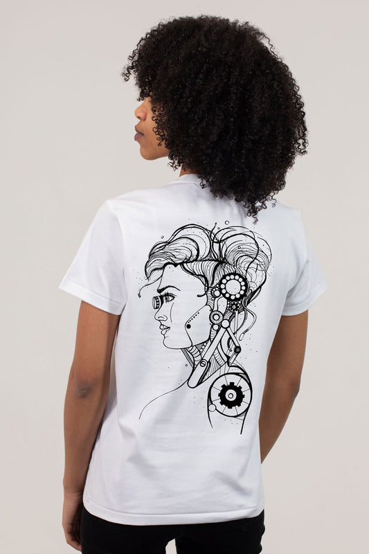 Limited Edition "Cyborg Art 2022" Half Sleeve T-shirt For Women