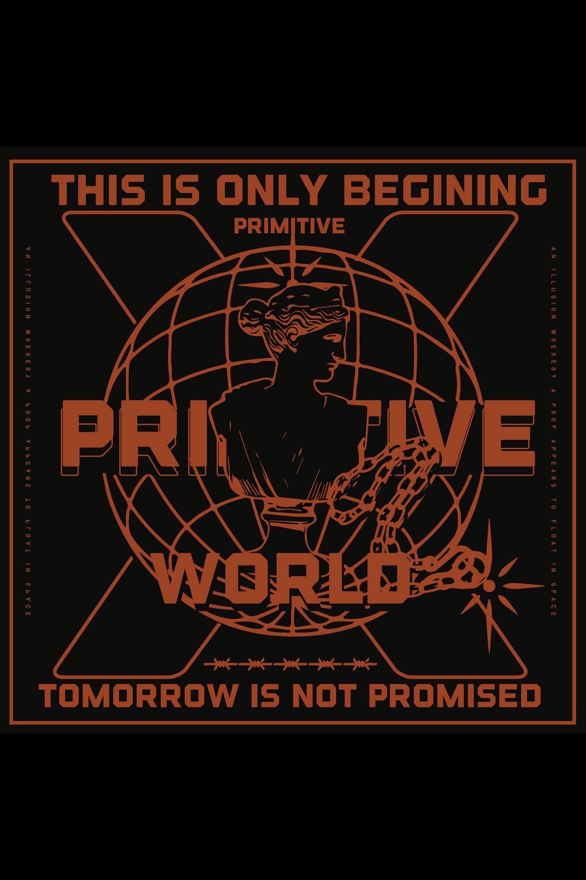 Primitive World Streetwear Graphic Art T-shirt For Women