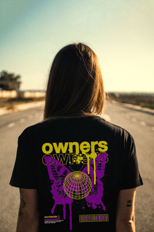 Owners Vinatage Fashion Streetwear Graphic Art Oversized T-shirt For Women