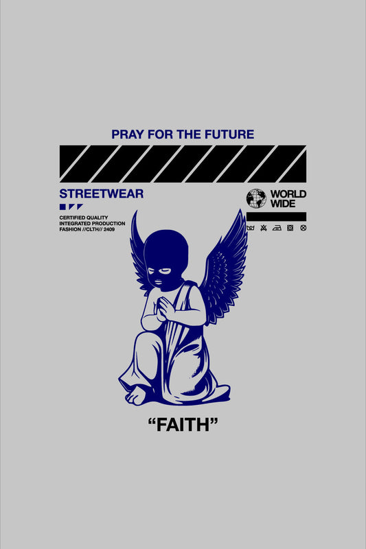 Faith Vintage Fashion Oversized T-shirt For Men