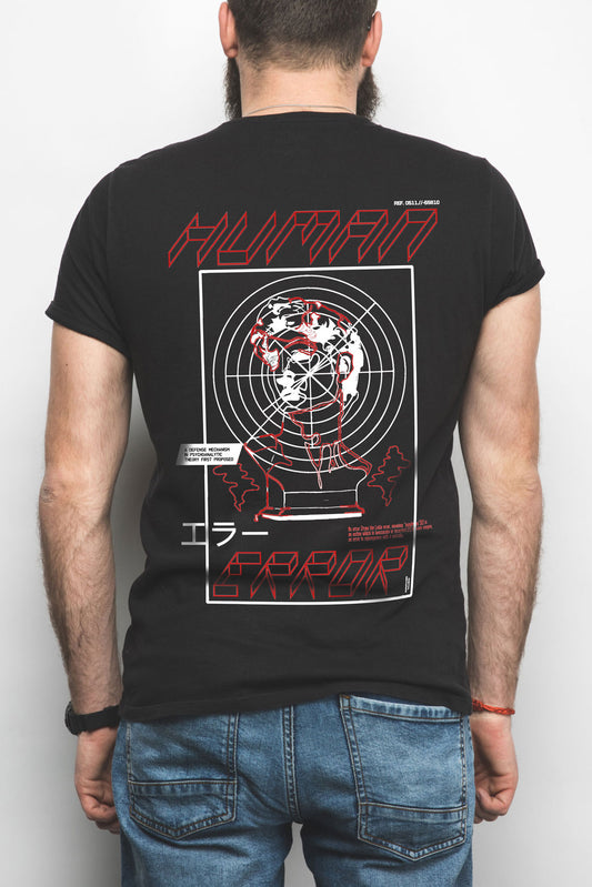 Human Error Streetwear Fashion Graphic Art T-shirt For Men