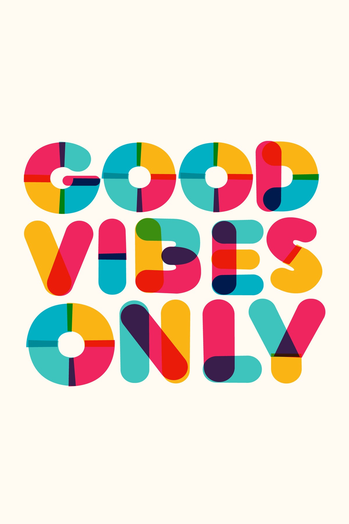 Good Vibes Only Printed Grey T-shirt For Women