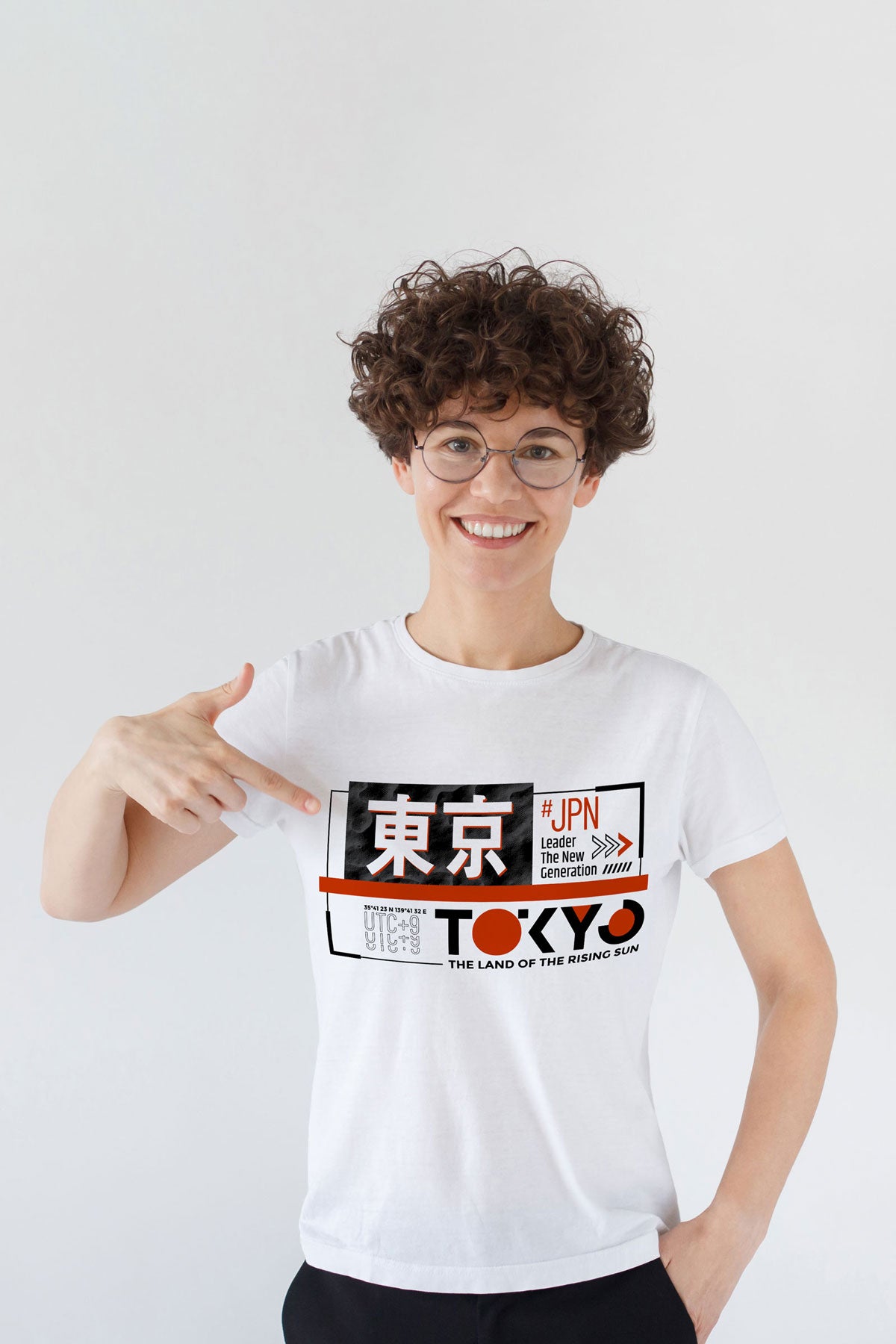 Tokyo The Land Of The Rising Sun Graphic Art Half Sleeve T-shirt For Women
