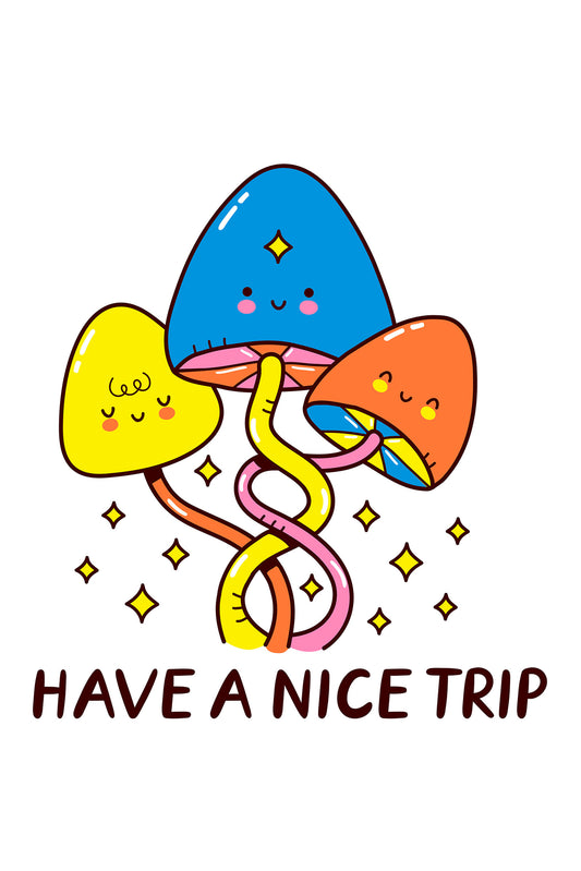 Have A Nice Trip Graphic Art White T-shirt For Men