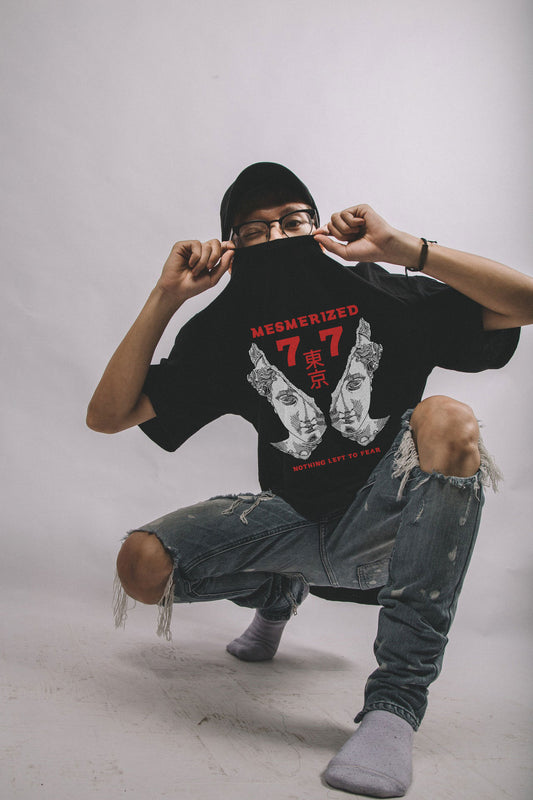 Mesmerized Nothing Left To Fear Streetwear Graphic Art T-shirt For Men