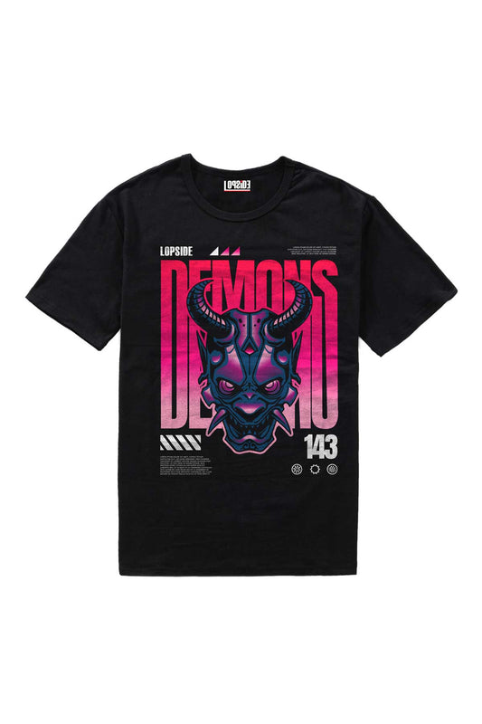 Samurai Mask Artwork Half Sleeve Oversized Unisex T-shirt