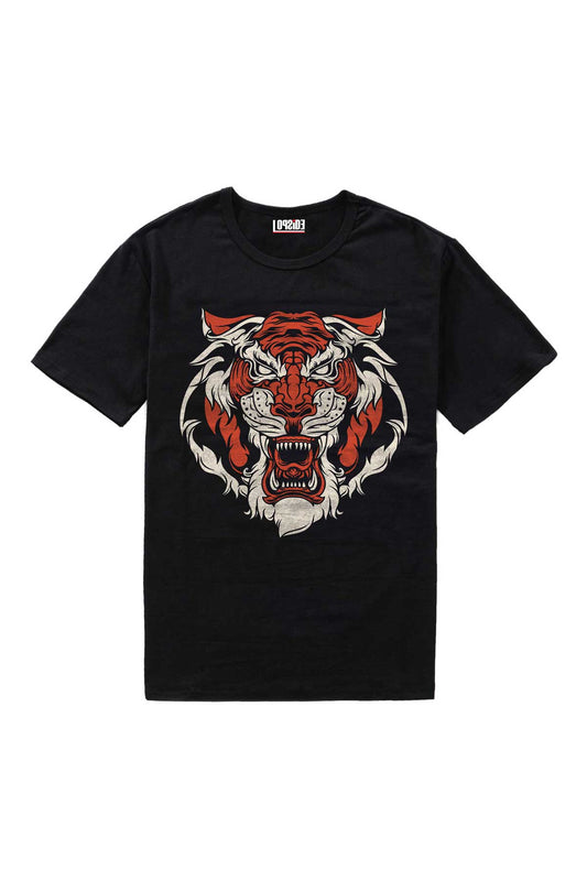 Vintage Tiger Graphic Art Half Sleeve Oversized Unisex T-shirt
