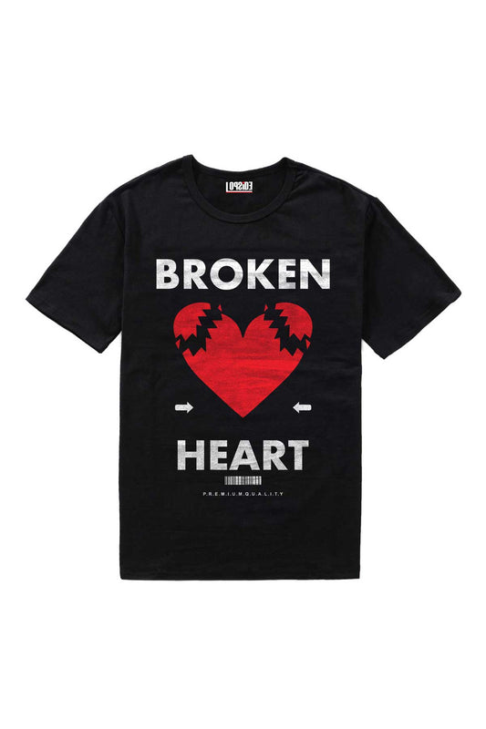 Aesthetic Broken Heart Urban Style Graphic Art Oversized Unisex T-shirt