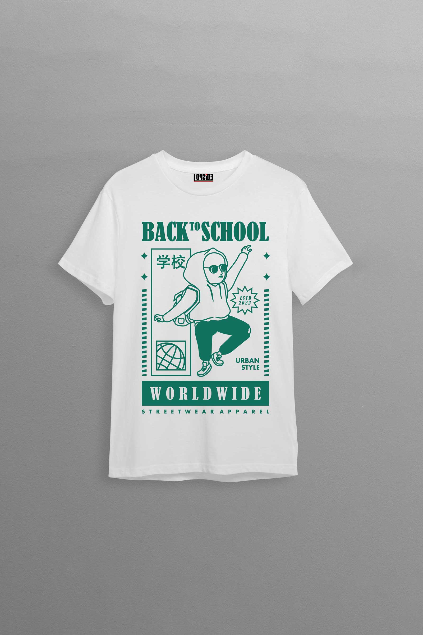Retro Poster Pixel Style Back To School Oversized Unisex T-shirt