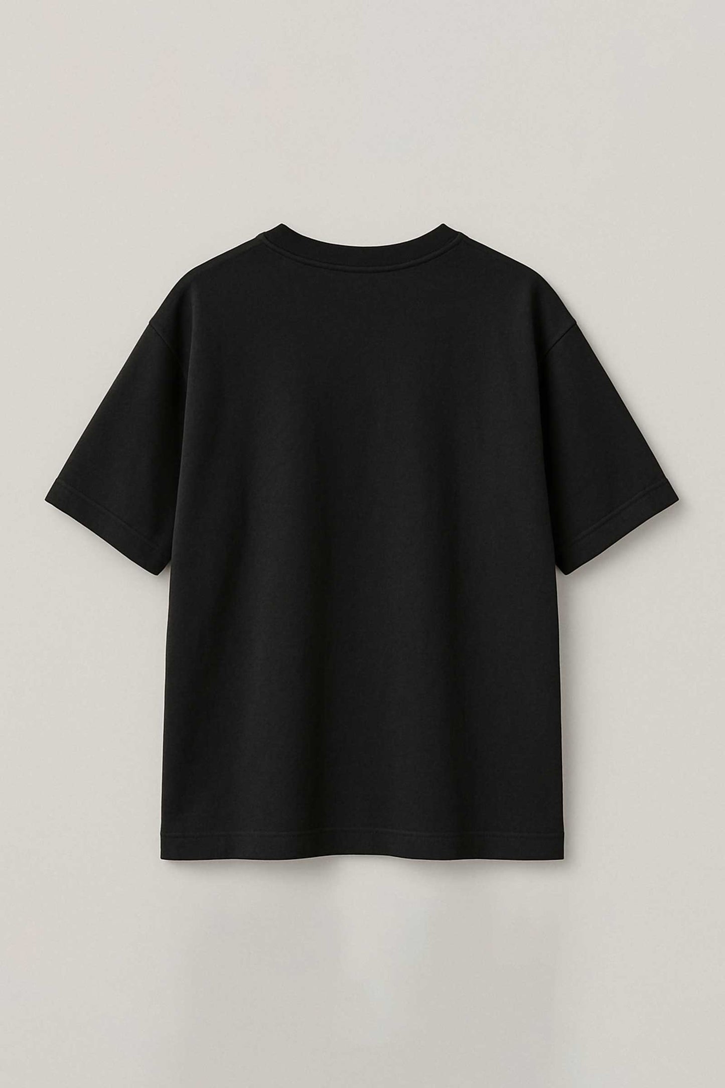 Skull Monster Embroidered Artwork Oversized Black T-shirt For Men