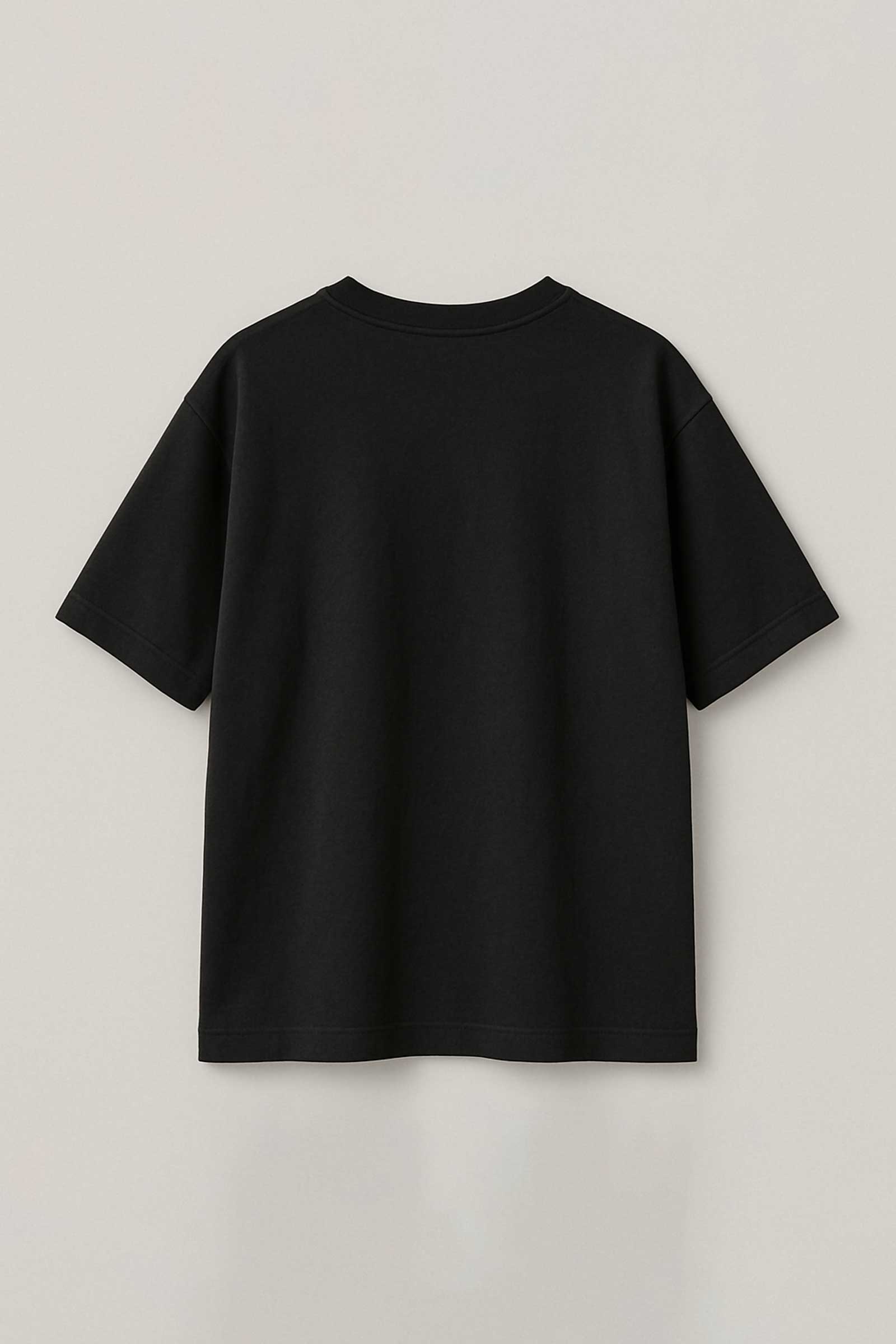 Skull Monster Embroidered Artwork Oversized Black T-shirt For Men