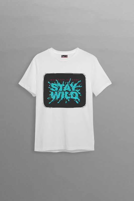 Stay Wild White Oversized Unisex T-shirt