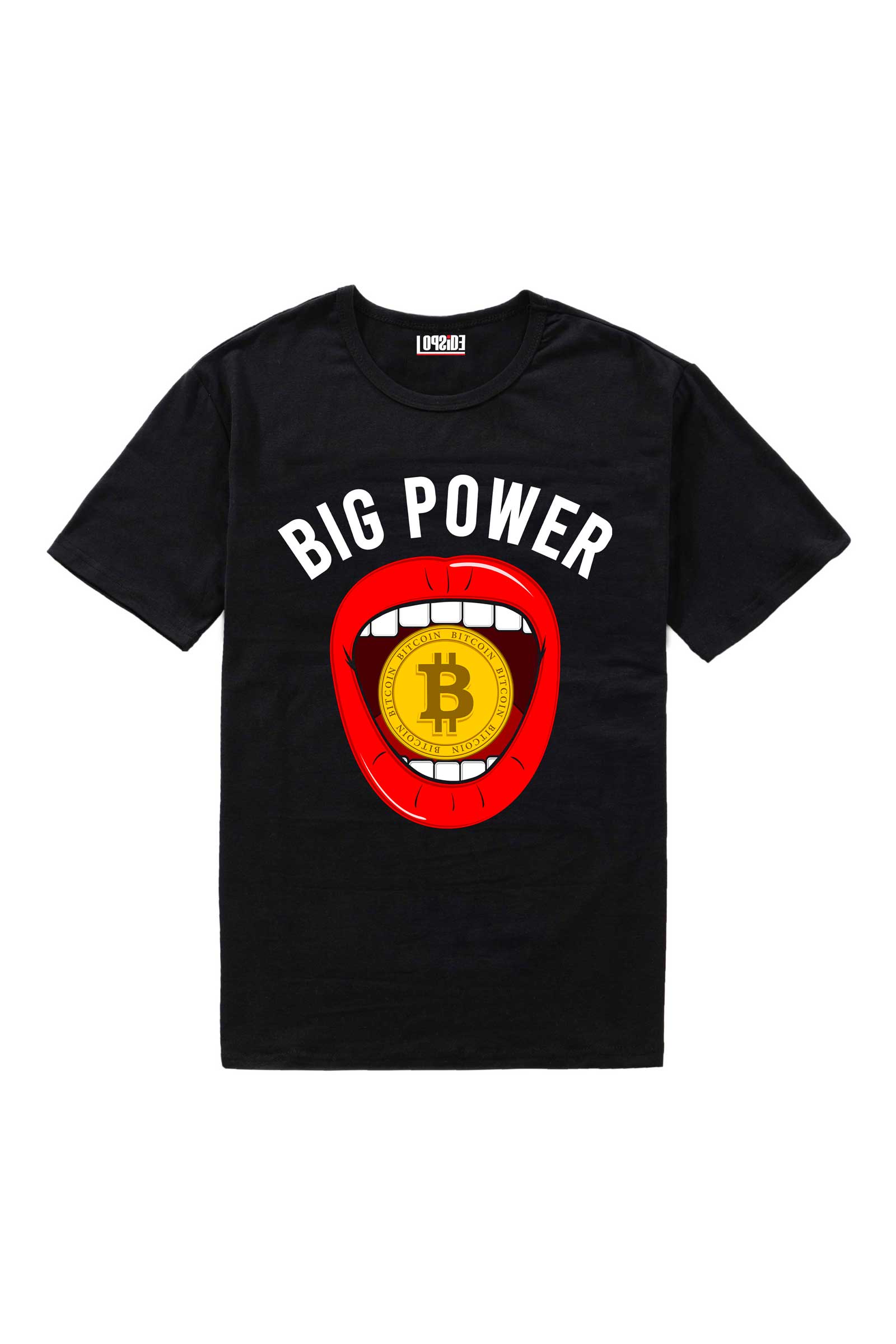 Bitcoin Cryptocurrency Slogan Black Oversized Unisex T-shirt