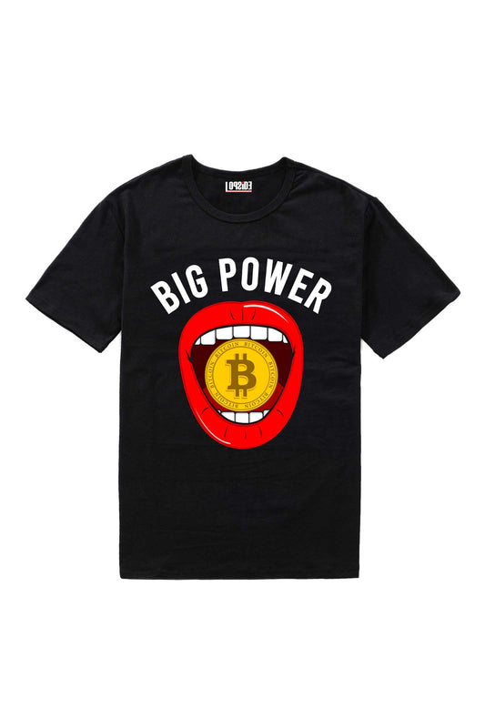 Bitcoin Cryptocurrency Slogan Black Oversized Unisex T-shirt