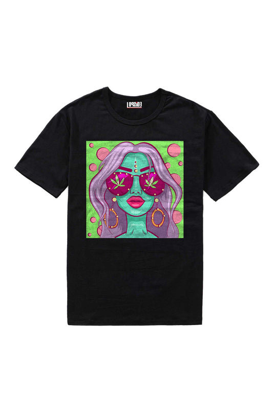 Aesthetic Stoner Girl Oversized Unisex T-shirt