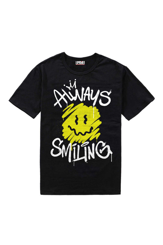 Urban Graffiti Street Art Always Smiling Oversized Unisex T-shirt