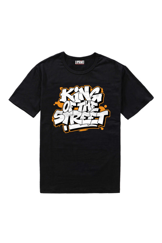 King Of The Streets Streetwear Art Black Oversized Unisex T-shirt