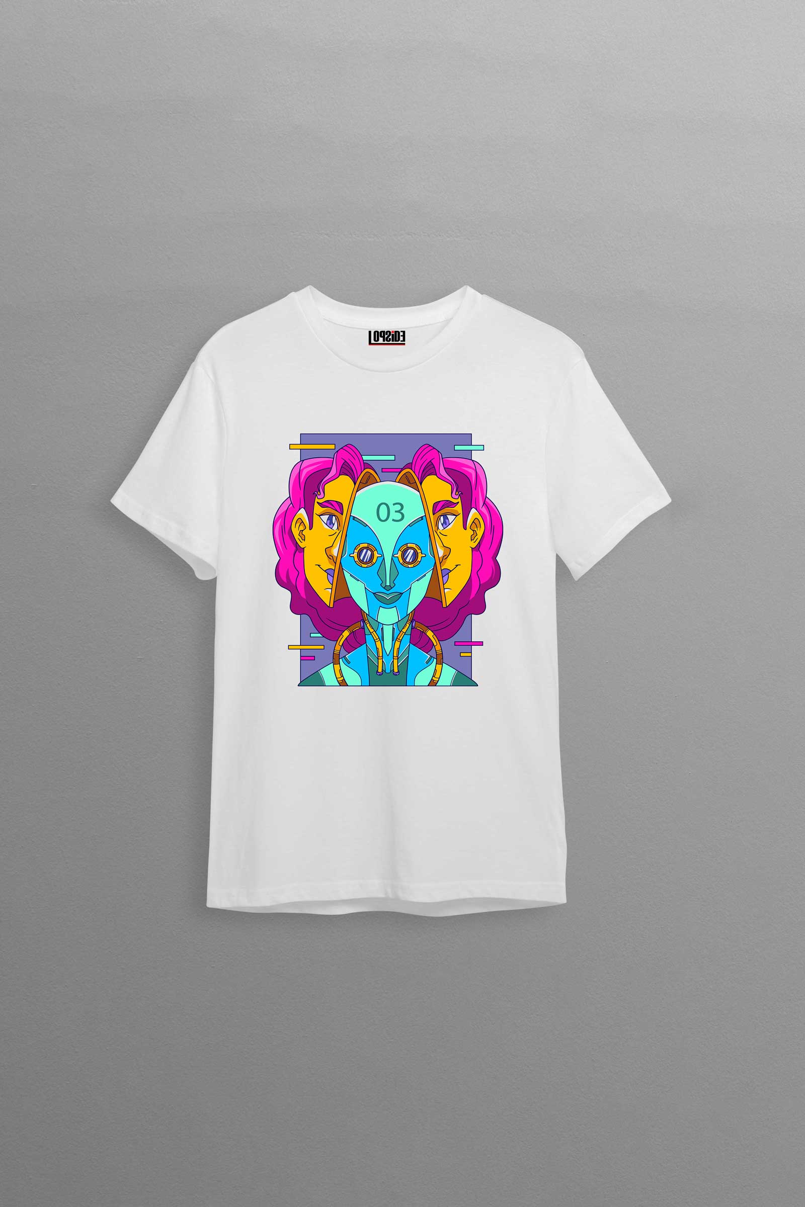 Crazy Style Ixarion White Oversized Unisex T-shirt