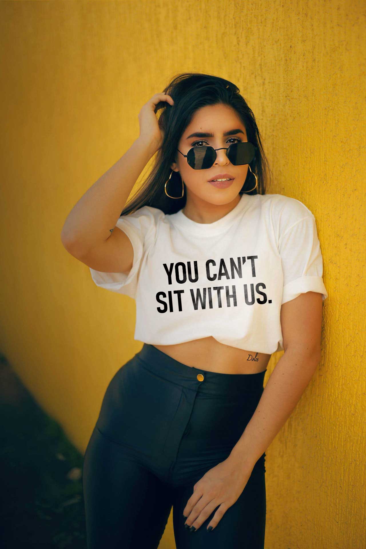 You Can't Sit With Us White T-shirt For Women