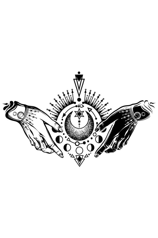 Magical Astrology Alchemy White T-shirt For Men