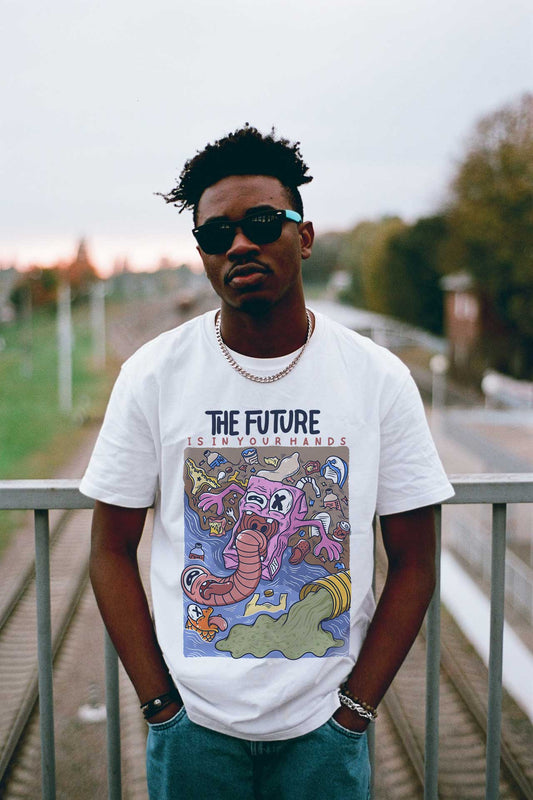 The Future Is In Your Hands White T-shirt For Women