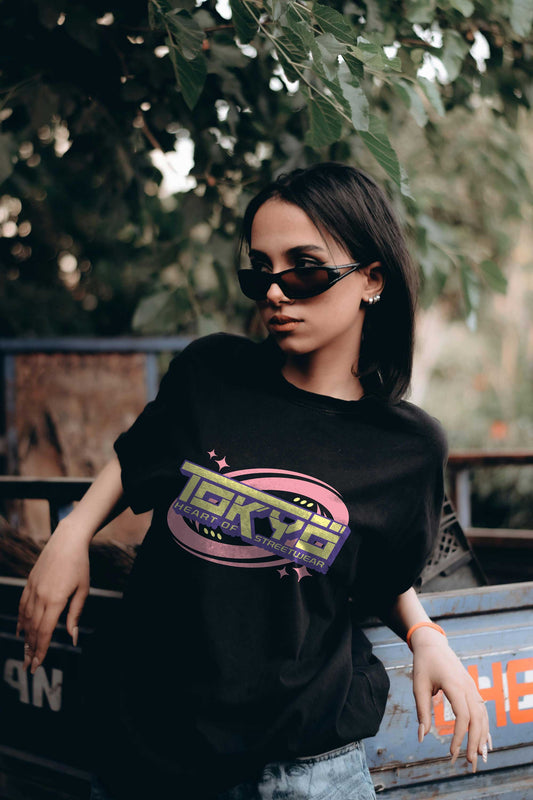 Tokyo Japan Y2K Streetwear Fashion Oversized T-Shirt For Women