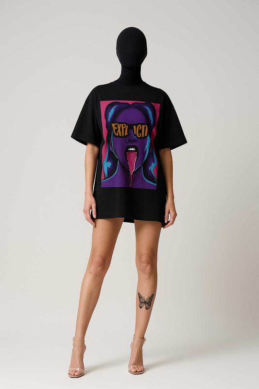 Explicit Art Black Oversized T-shirt