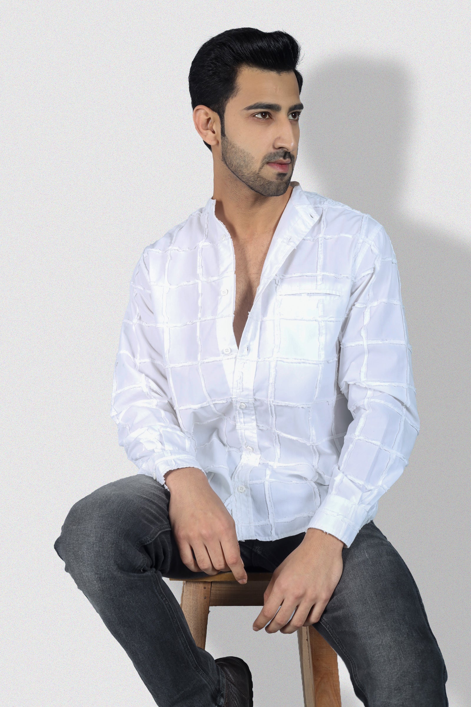 Omar Men's White Poplin Shirt