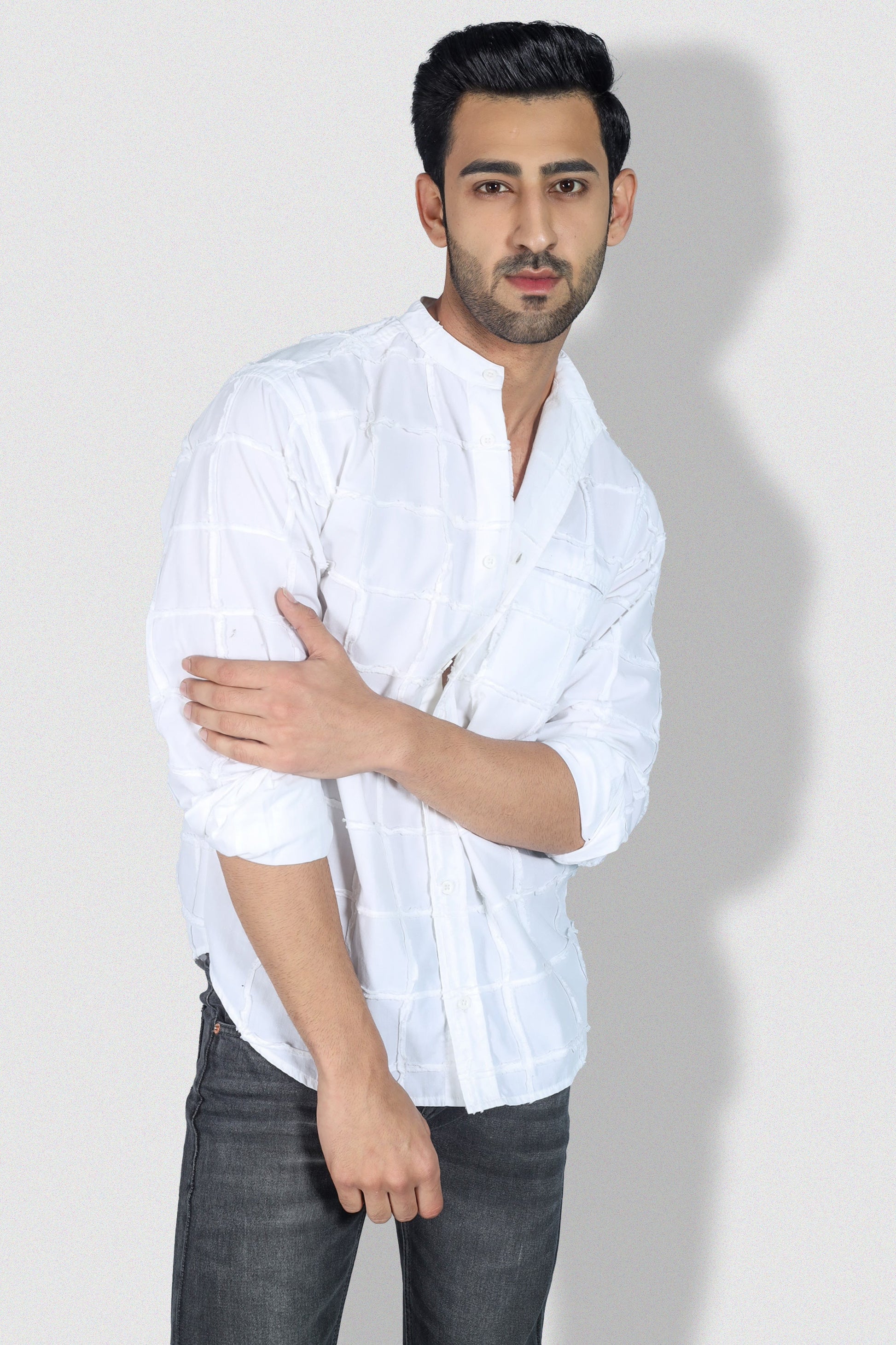 Omar Men's White Poplin Shirt