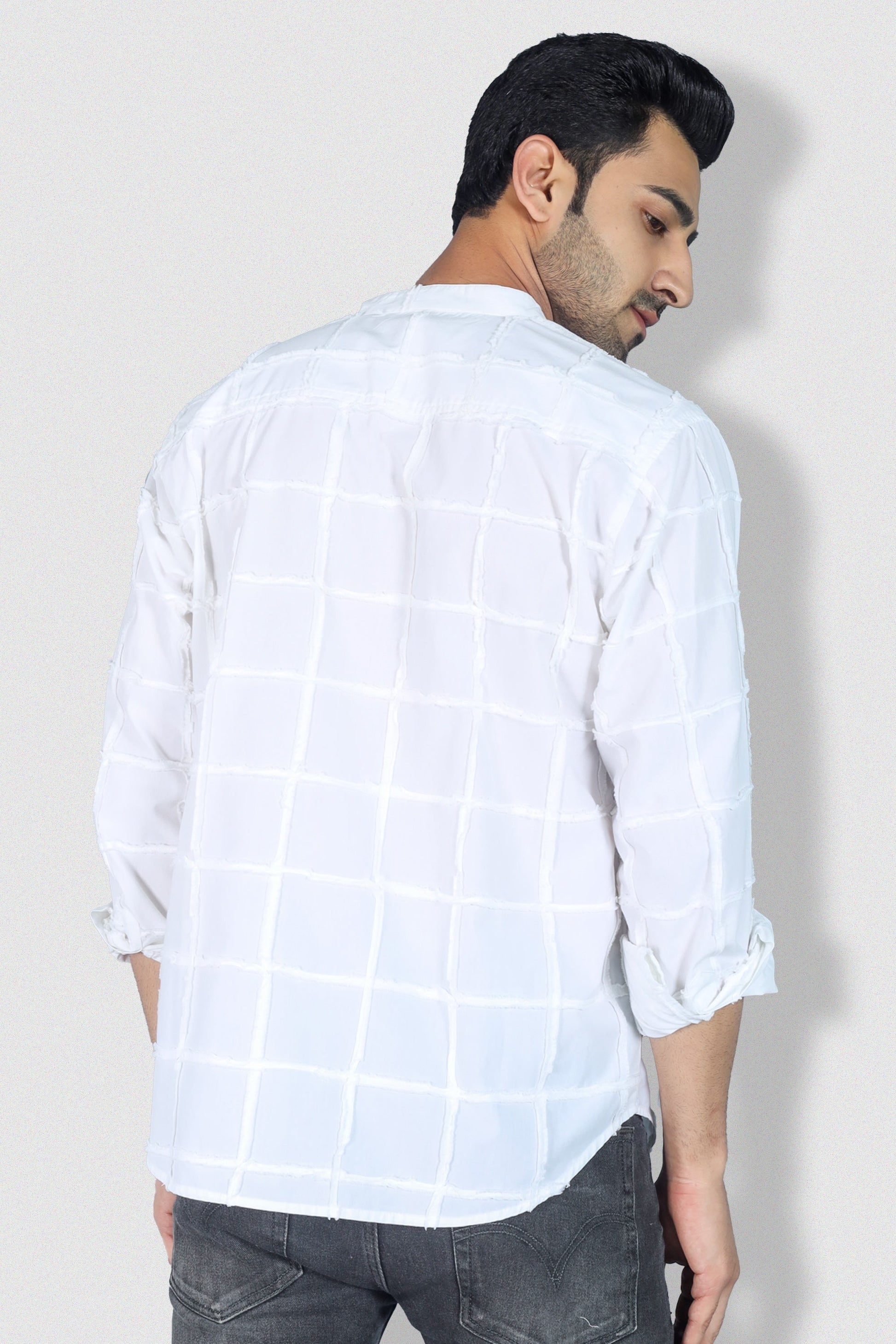 Omar Men's White Poplin Shirt