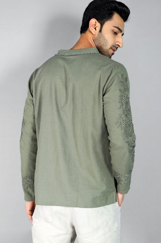 Lucas Men's Embroidered Shirt