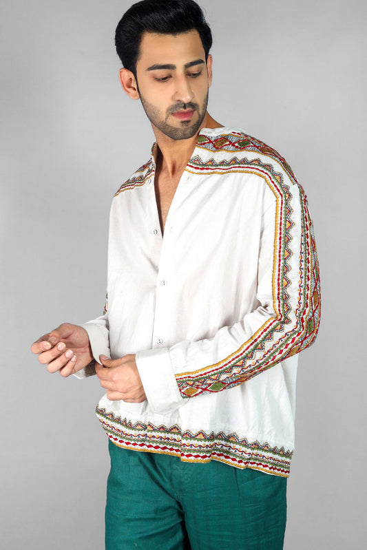 Marcus Men's Embroidered Shirt