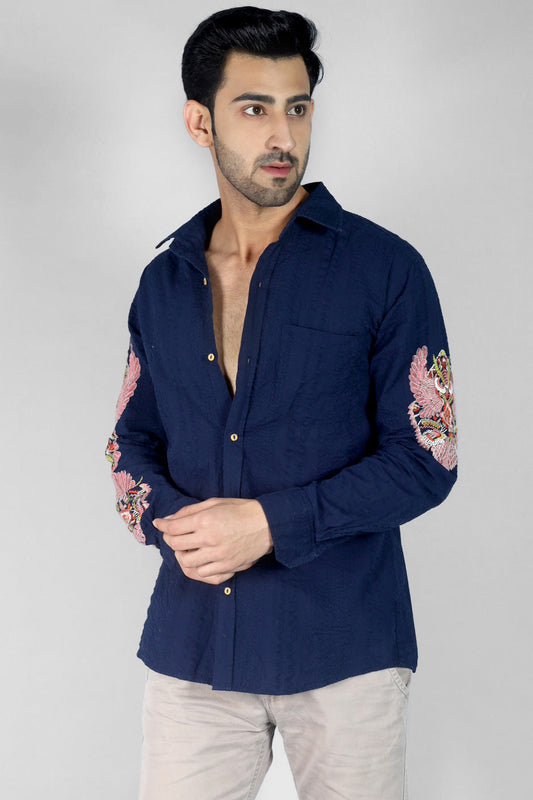 Leon Men's Embroidered Shirt