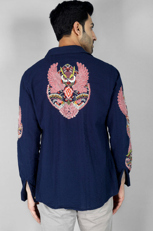Leon Men's Embroidered Shirt