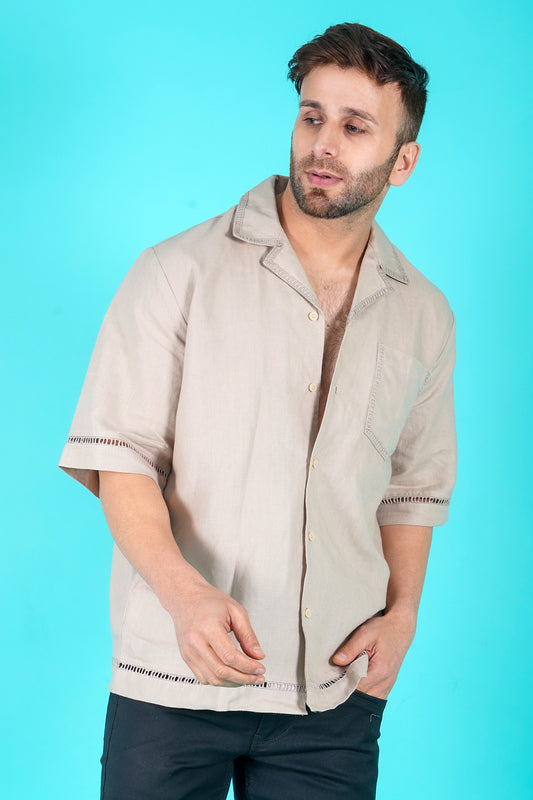 Alexander Men's Linen Drop Shoulder Shirt