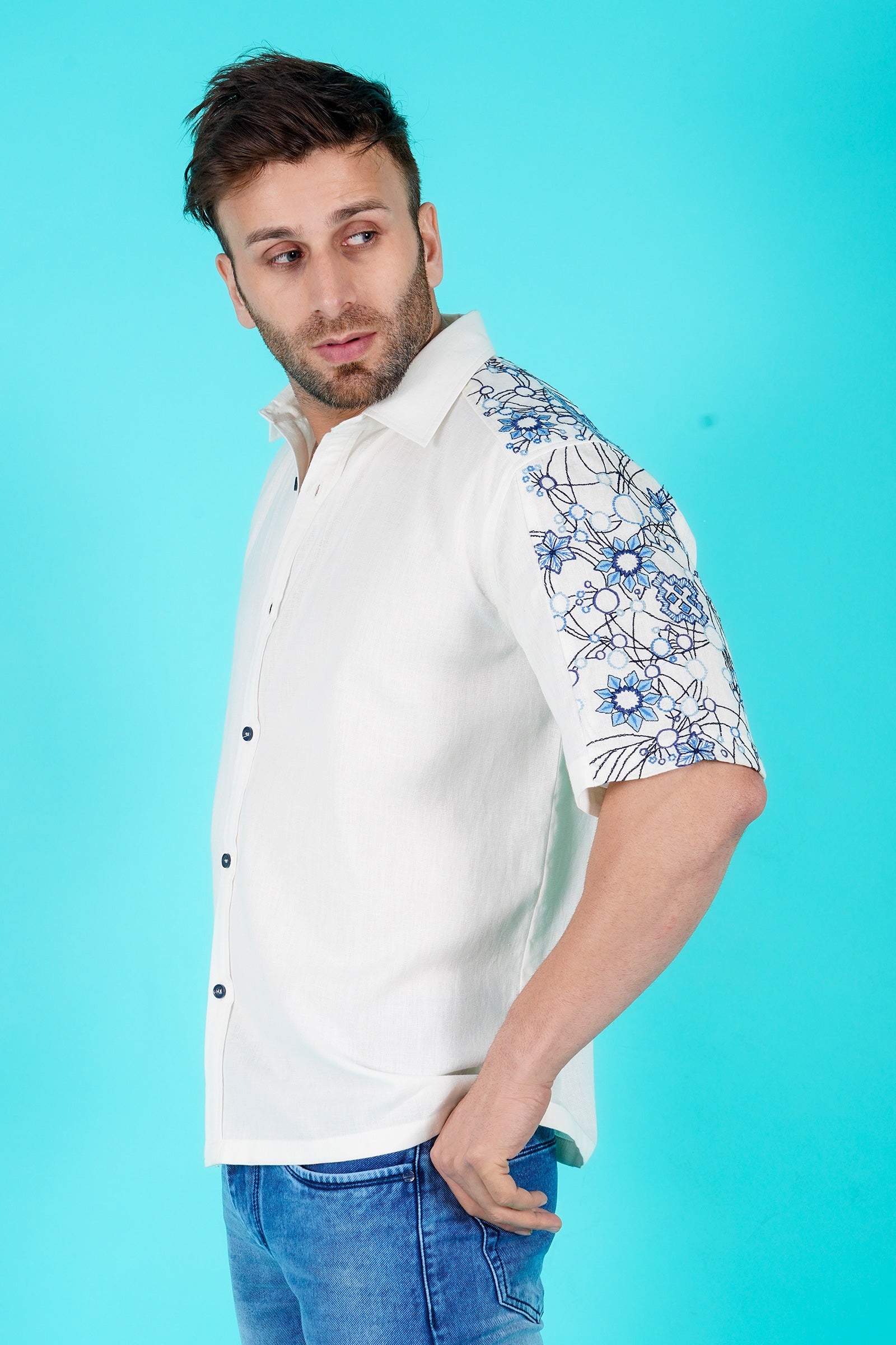 Benjamin Men's Embroidered Shirt