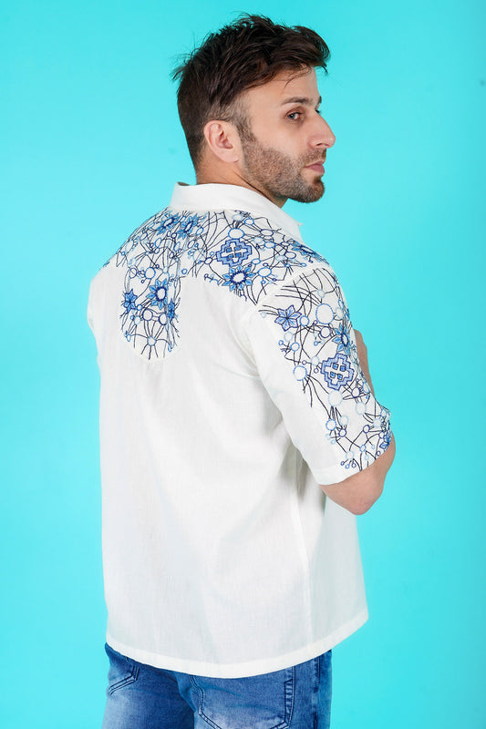 Benjamin Men's Embroidered Shirt