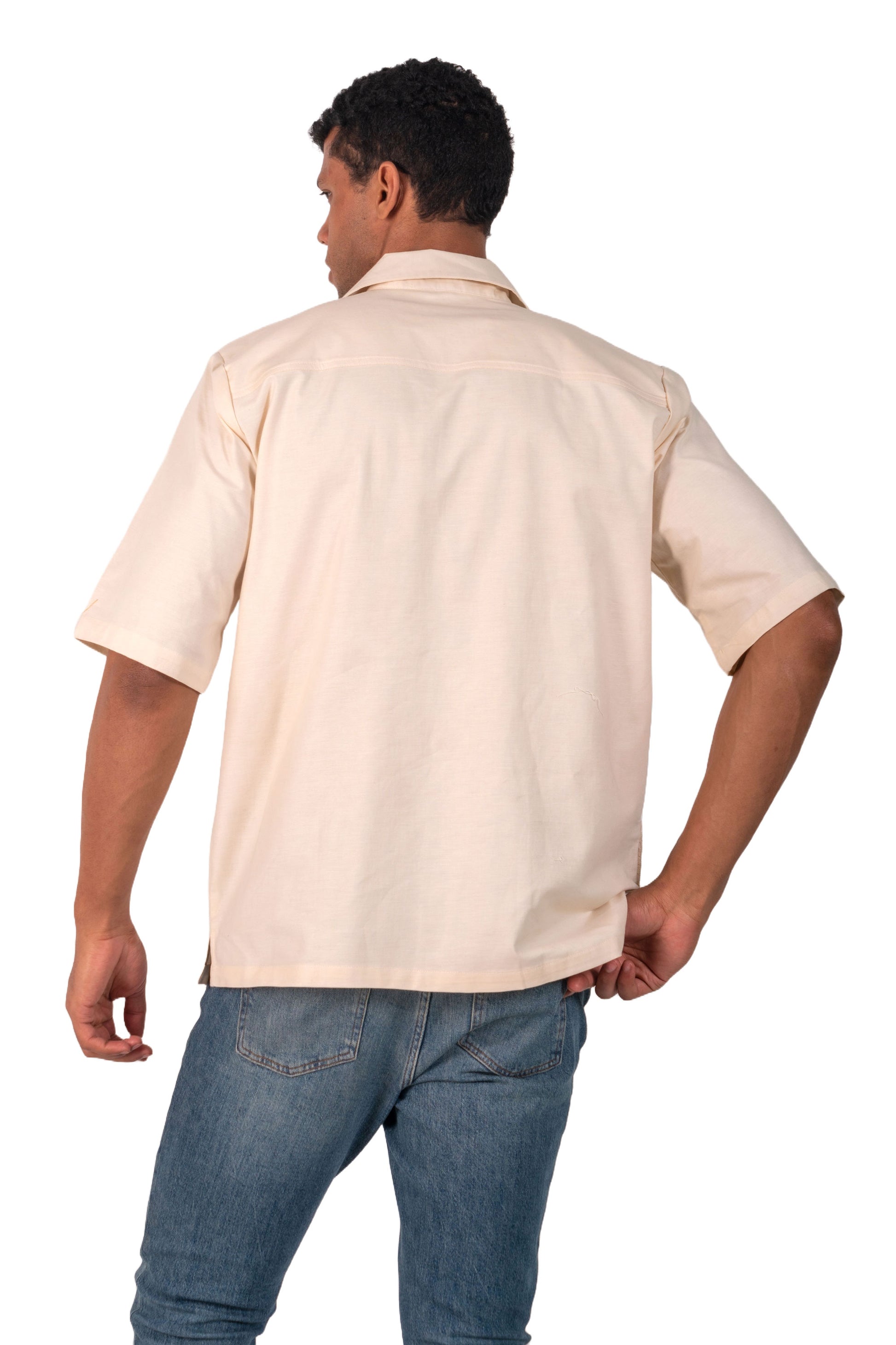 Roman Men's Crochet Relaxed Fit Shirt