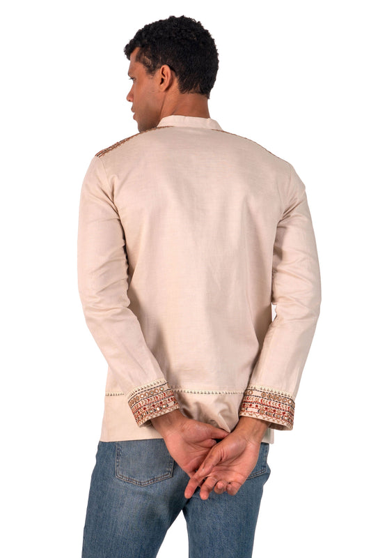 Henry Men's Mirror Embroidered Shirt
